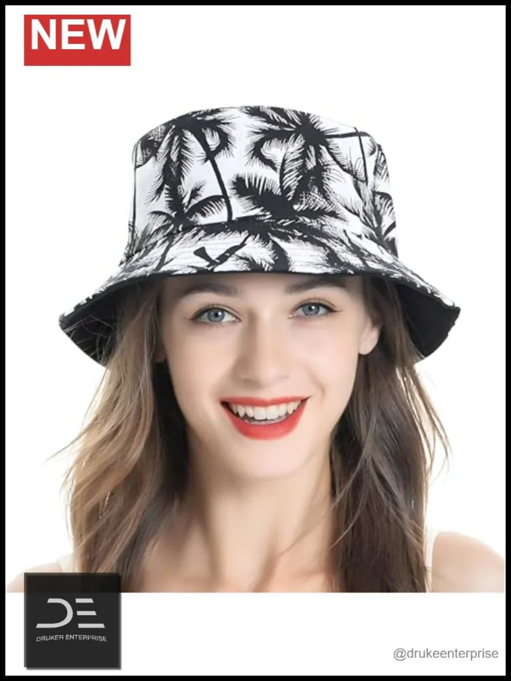 Printed Packable Bucket Hat for Women Men Summer Sun Hat Beach Vacation